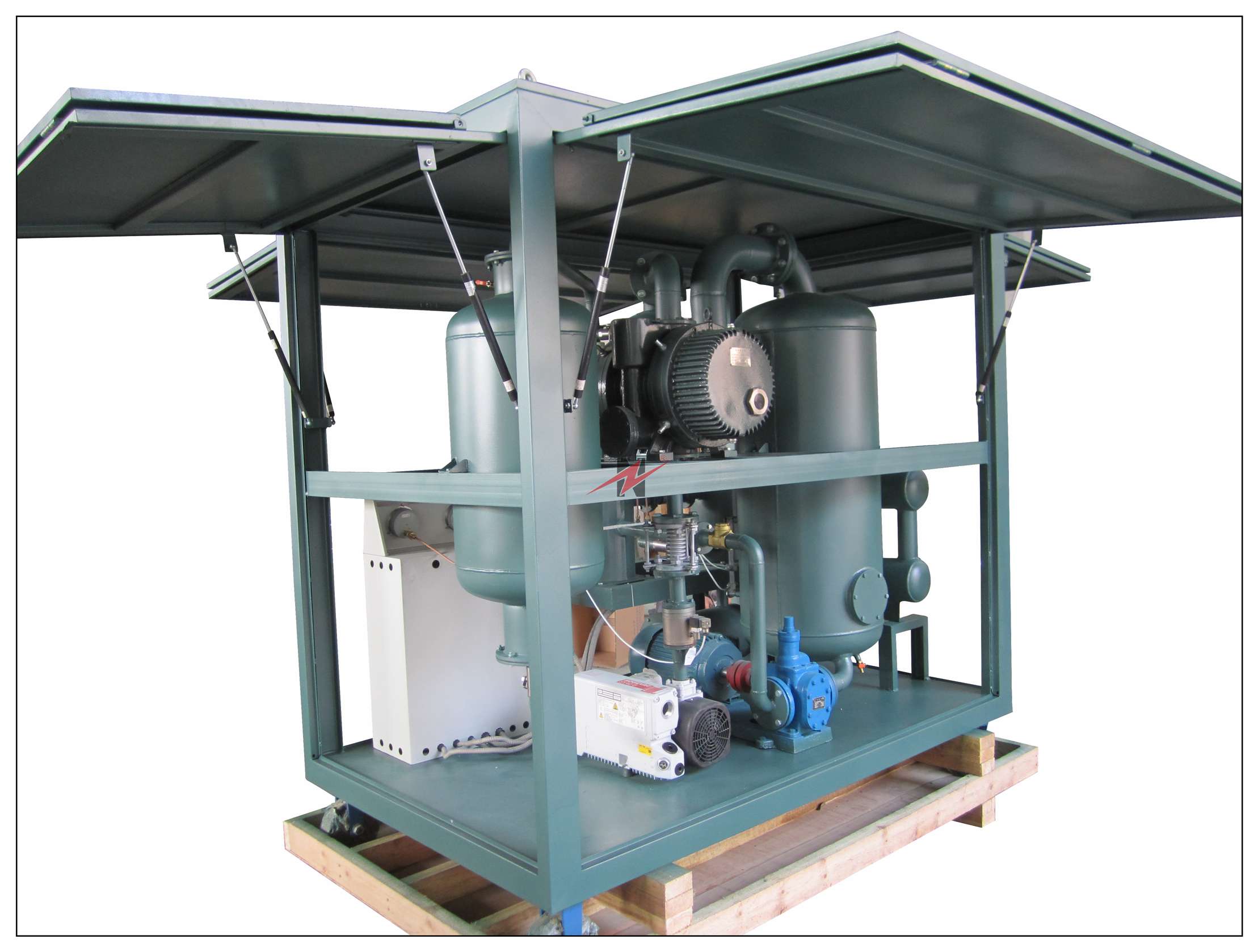  ZYD-I-W Enclosed Weather Proof Type Double Stage High Vacuum Transformer Oil Regeneration Purifier